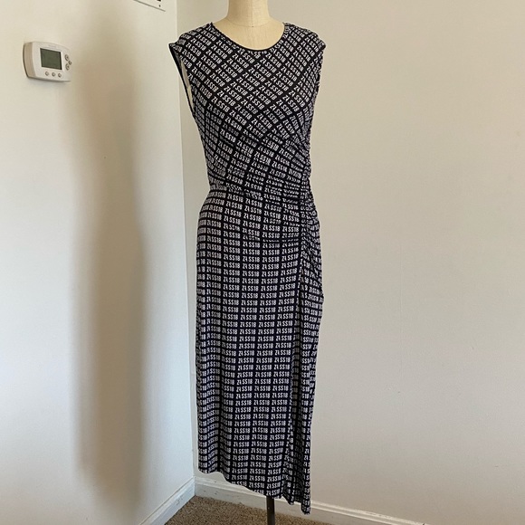 ZARA Special Collection Asymmetric Midi Dress - Picture 1 of 4
